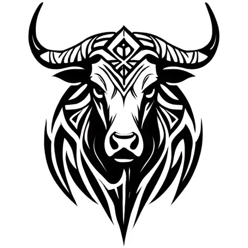 Taurus Bull With An Ankh Nose Piercing