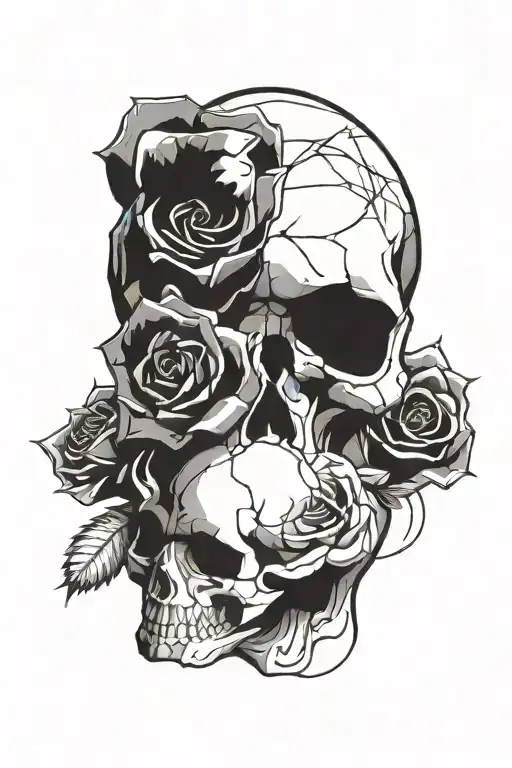Skull End Roses