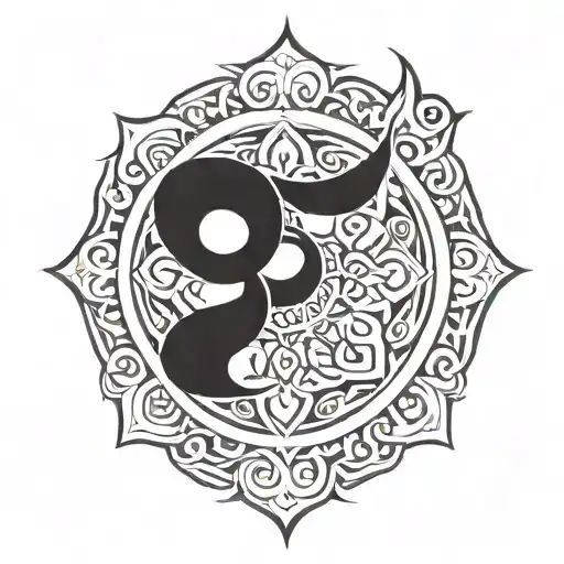 Om Symbol Surrounded