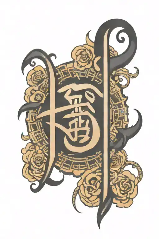 Chinese Lettering Fuck Cancer Zodiac Symbol