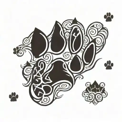 Dog Rescue Paw Print