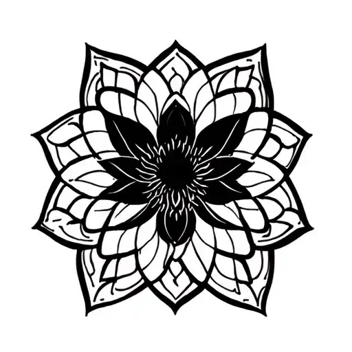 Lotus Flower Intertwined