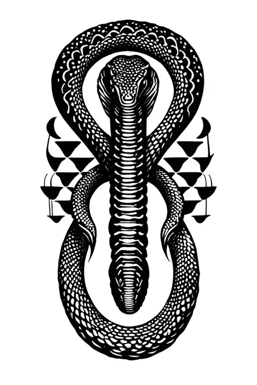 Snake With Balance Scales