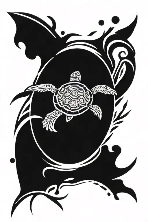 Injured Turtle Swimming