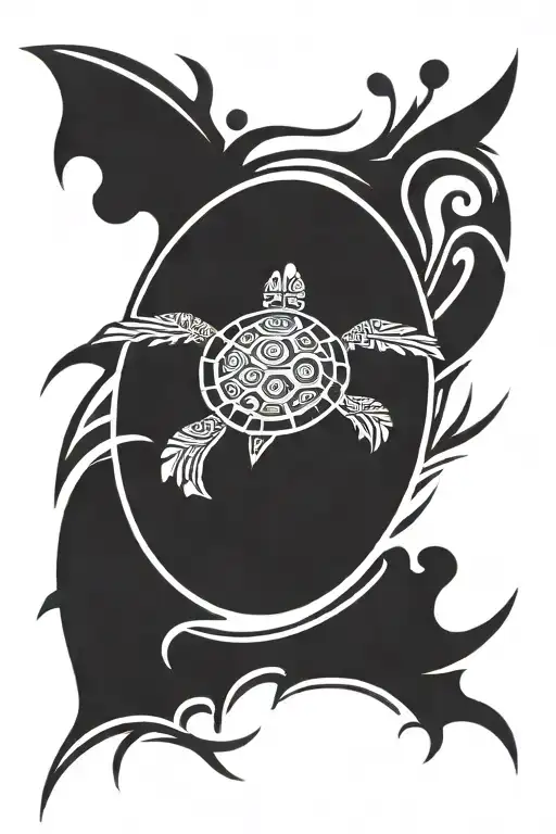 Injured Turtle Swimming