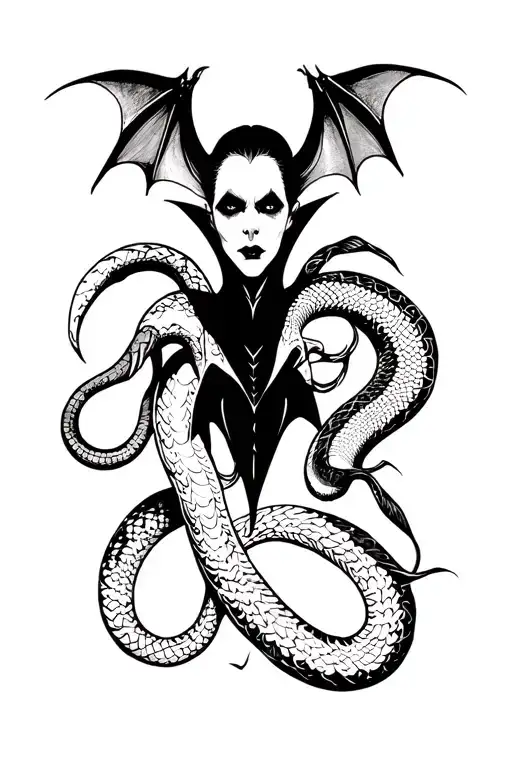 Vampire And Bat And Snake