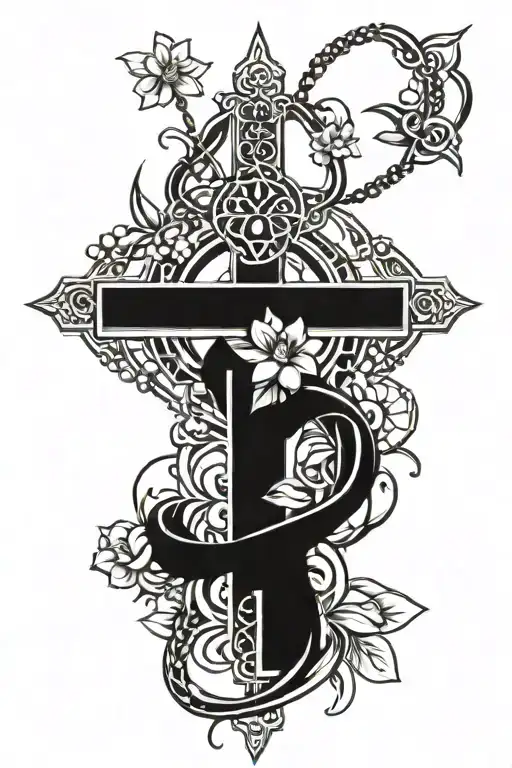 Red Rosary Wrapped Around The Filipino Sun And Jasmine Flowers