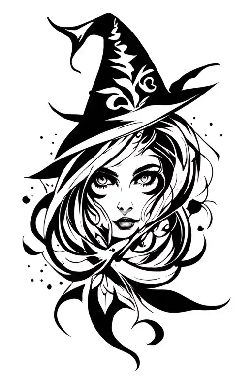 Witchy Line Art Sleeve