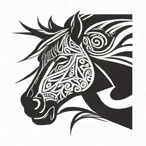 Horse Head Tattoo Inspired