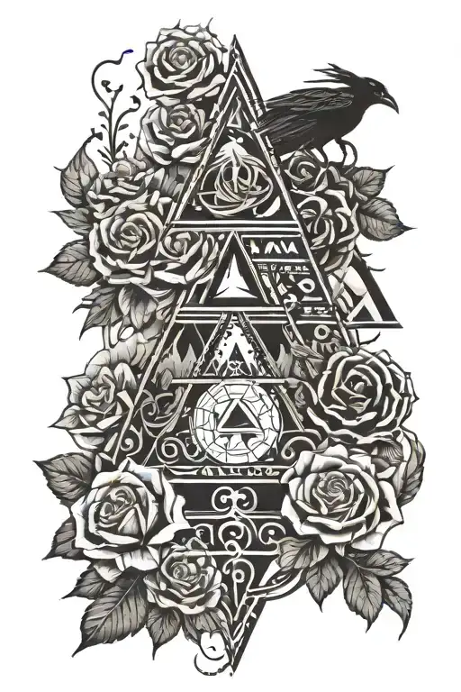 Snake Roses Pyramid Trees Roses Crows Moons Stars Waterfalls