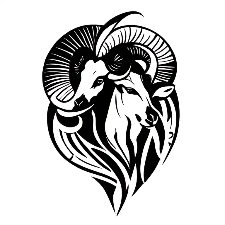 Aries Taurus Zodiac Symbol