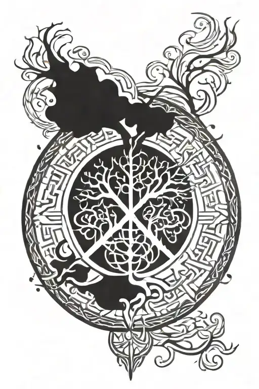 Vegvisir Yggdrasil