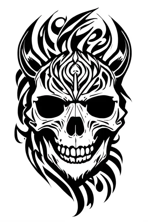 Freedom Represented In A Skull Animal