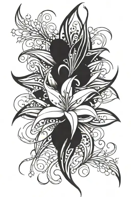 Spider Lilly Flower And Ice