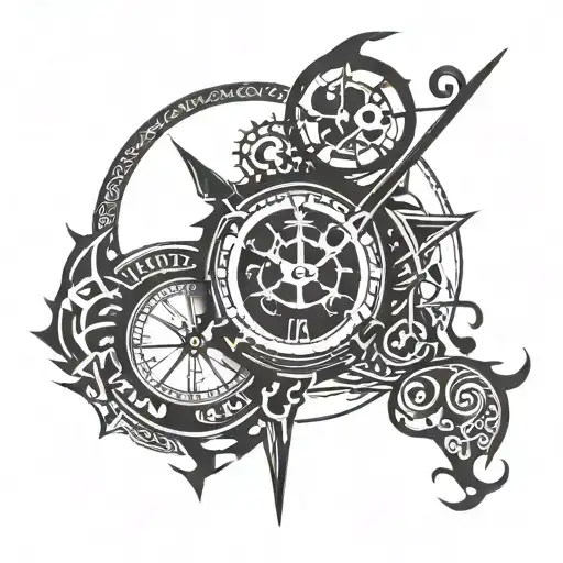 Sagittarius And Clock