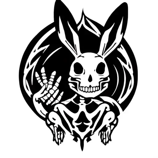 Cyber Signilisim Skeleton Bunny