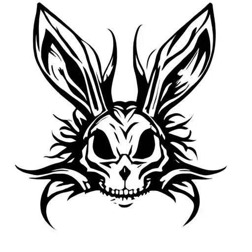 Devil Skeleton Bunny
