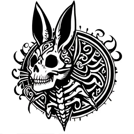 Devil Skeleton Bunny
