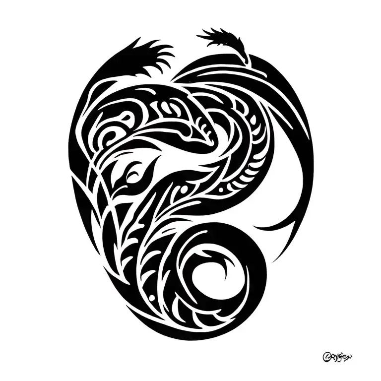 Polynesian Lizards Shoulder