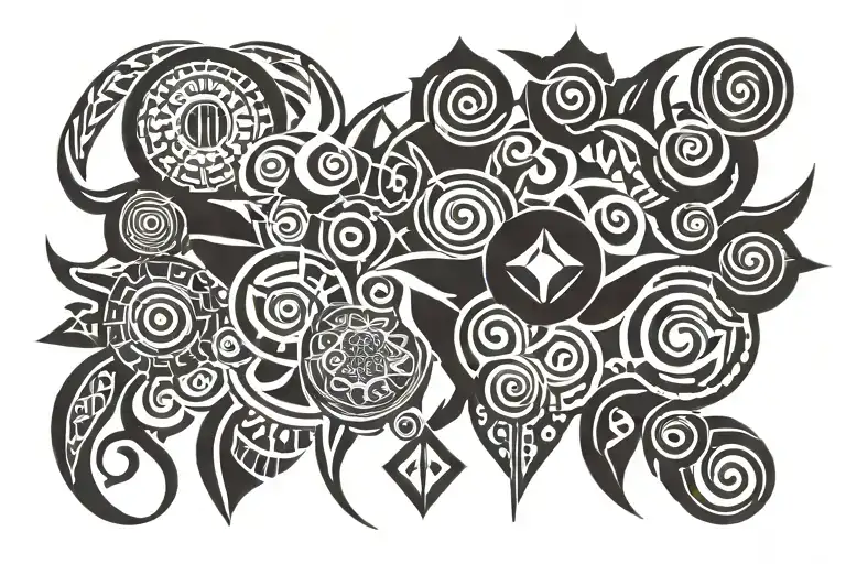 Tribal Patterns Representing Strength