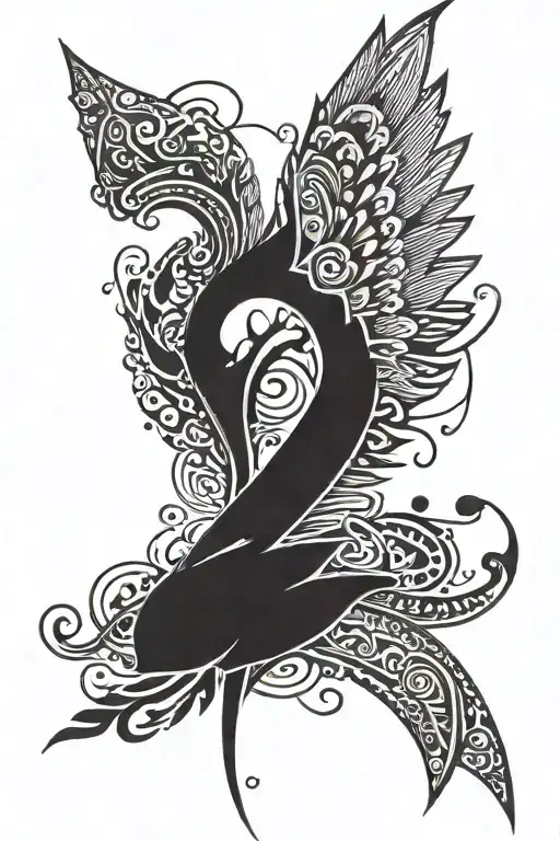 Wing Tattoo For Forearm