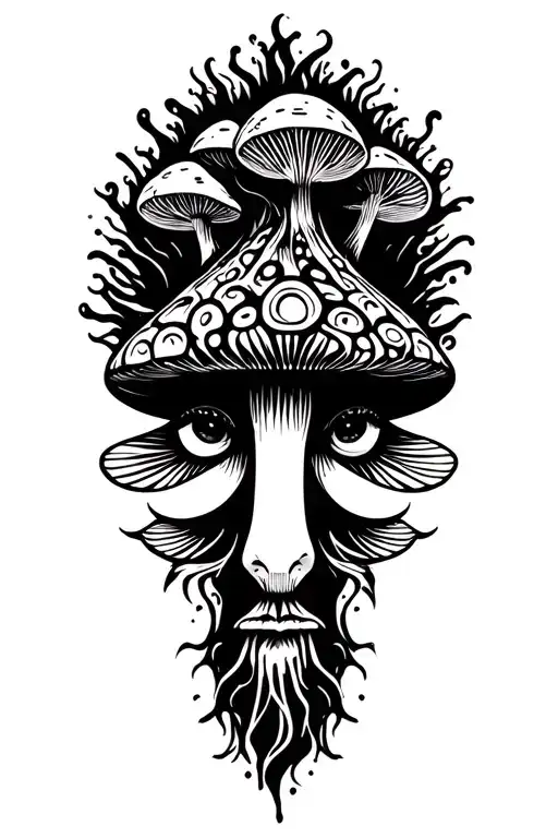 Mushroom Coming Out Of Head
