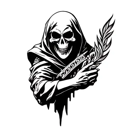 Grim Reaper Holding
