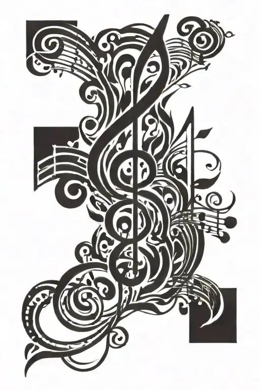 Music Notes Floating