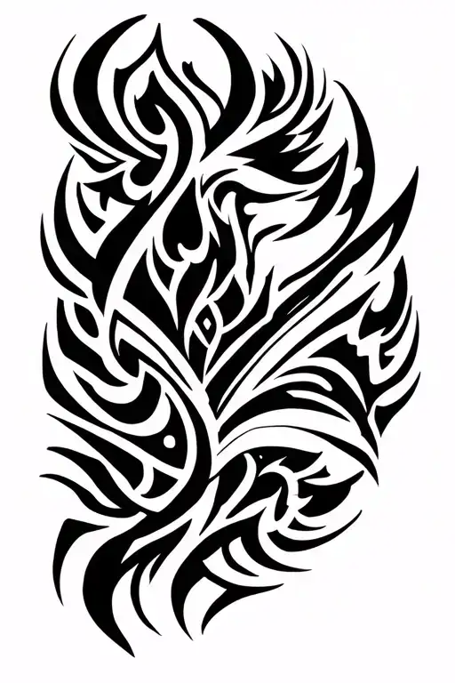 Tribal Style Tattoo Shoulder To Bicep Heavy Covering On The Shoulder -Bicep Border