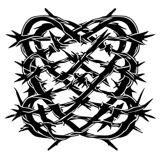 Arm Barbed Wire Band
