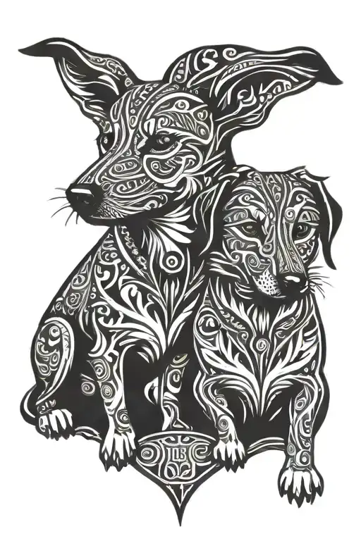 A Couple Dogs In The Shire