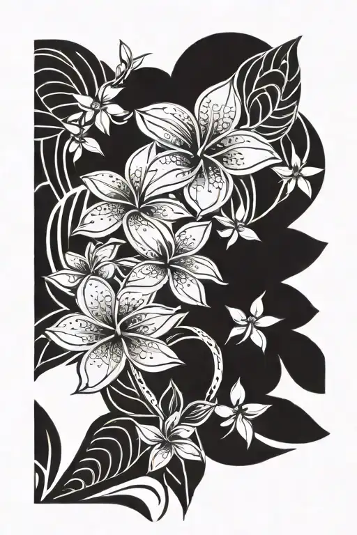 Frangipani Flowee Sleeve