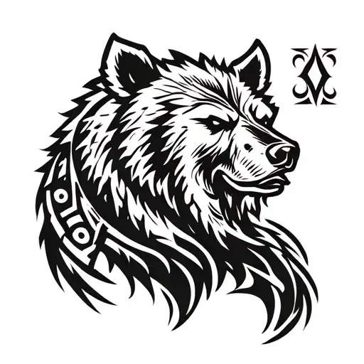 Bear Viking Warrior Rune