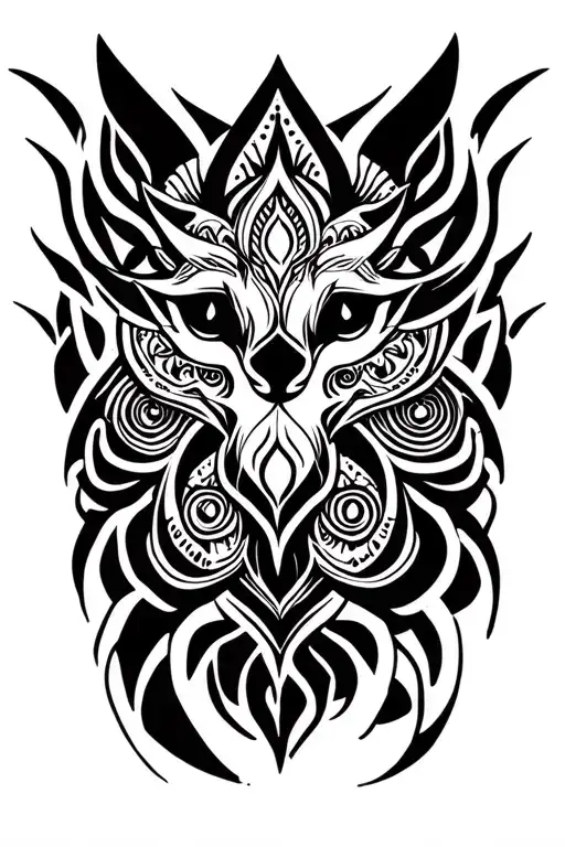 Wold And Mandala Design
