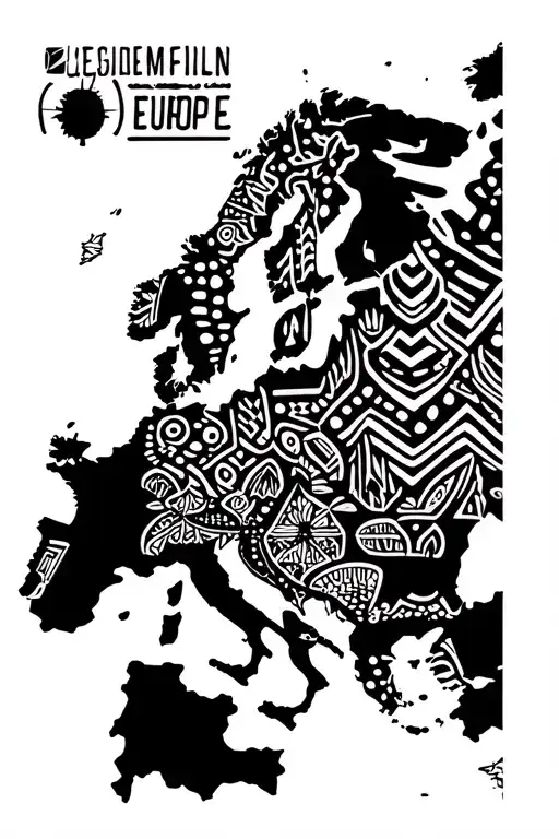Mapa Europe Including