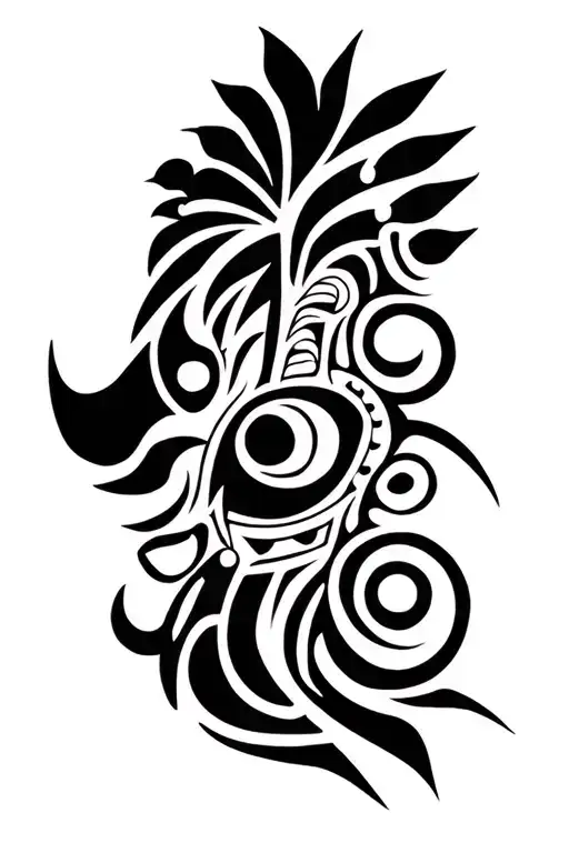 Maori Tribal Symbols Representing