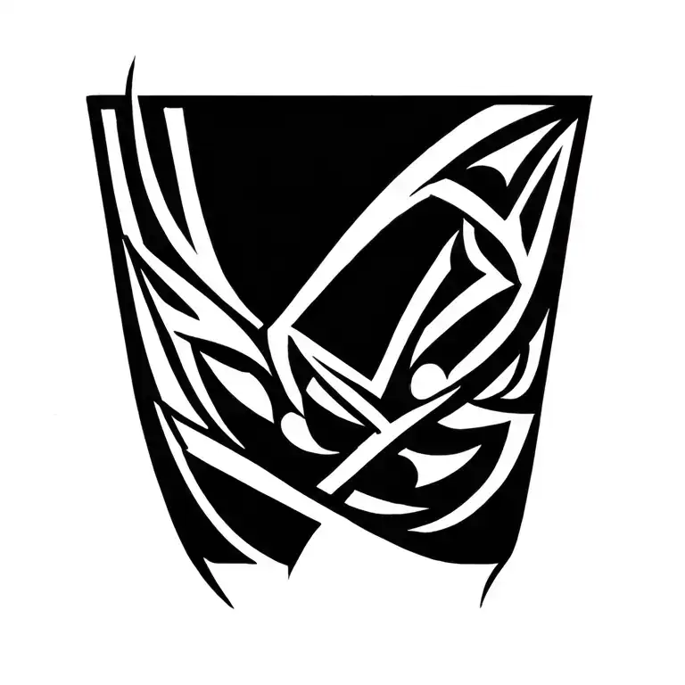 Geometric Pattern Based On The Letter V