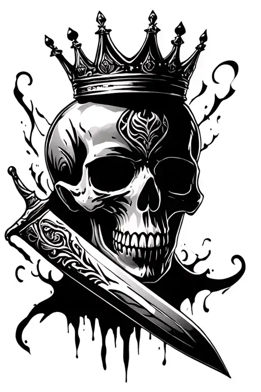 Skull Knife And Crown It Should Be Slim And Cover 1 Side Of Forerarm