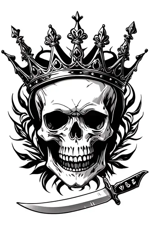Skull Knife And Crown It Should Be Slim And Cover 1 Side Of Forerarm