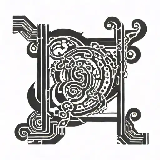 1473 Written In Morse Code Flowing