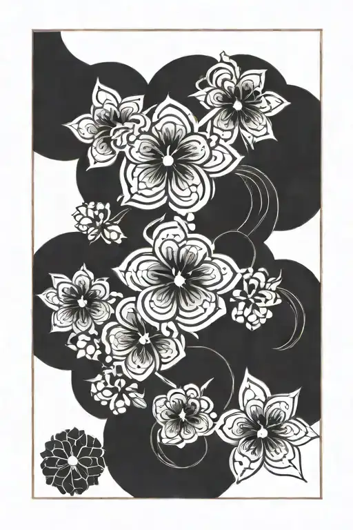 Sakura Card Design Featuring