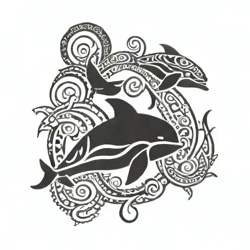 Maori Whales Design