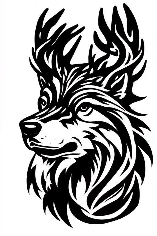 Scotland Stag Bear Wolf