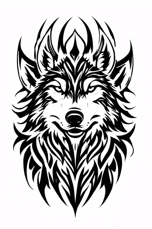 Viking Tribal Wolf