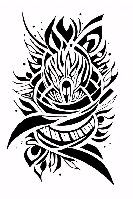 Make An Ornamental Tattoo For Full Forearm Picking Up The Elbow And The Fingers With Tribal Strokes