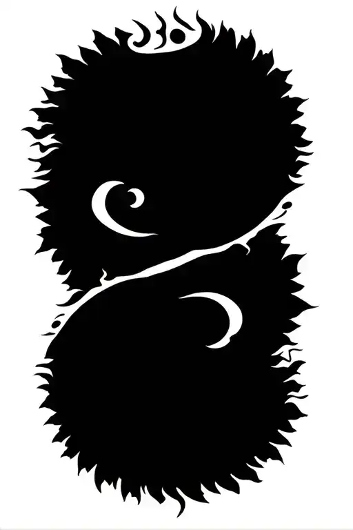 Sun Moon Merging Together