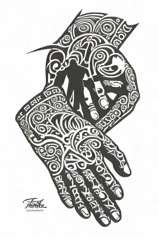 Father Holding Hands