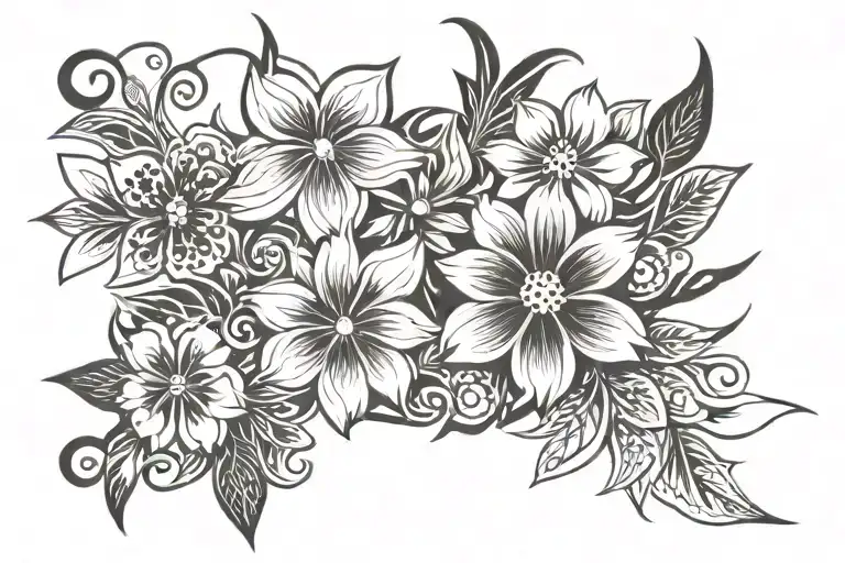 Birth Flowers Intertwined