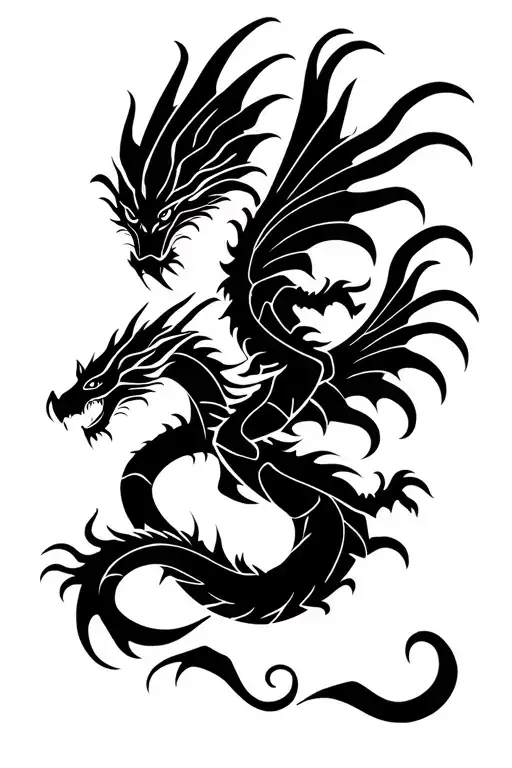 Two Dragons Flying