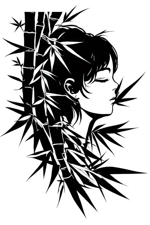 Half -Manga Bamboo Before Sexy Full Arm